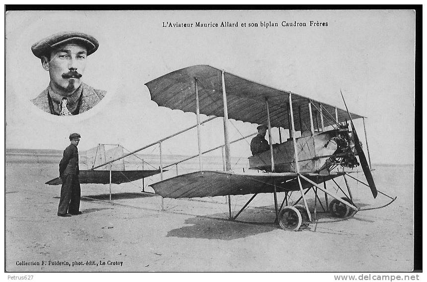 Caudron - Aviateur Maurice Allard - Le Crotoy