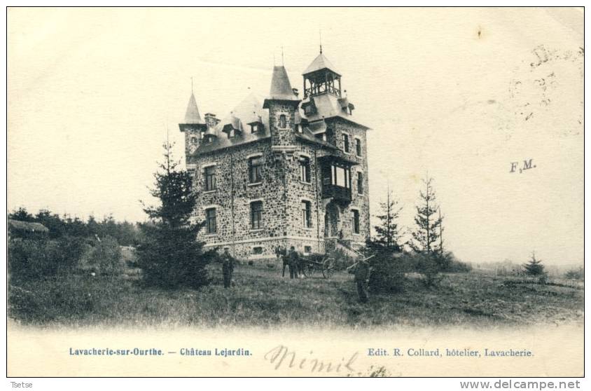 Lavacherie-sur-Ourthe - Château Lejardin - Attelage- 1905 ( Voir Verso ) - Sainte-Ode