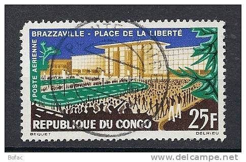 12  (OBL)   Y  &  T   (place De La Liberté à Brazzaville  Poste Aérienne)     CONGO - Oblitérés