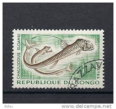 143   (OBL)   Y  &  T   (chauliodus Sloanéi Poissons Et Céphalopode Abyssaux)     CONGO - Gebraucht