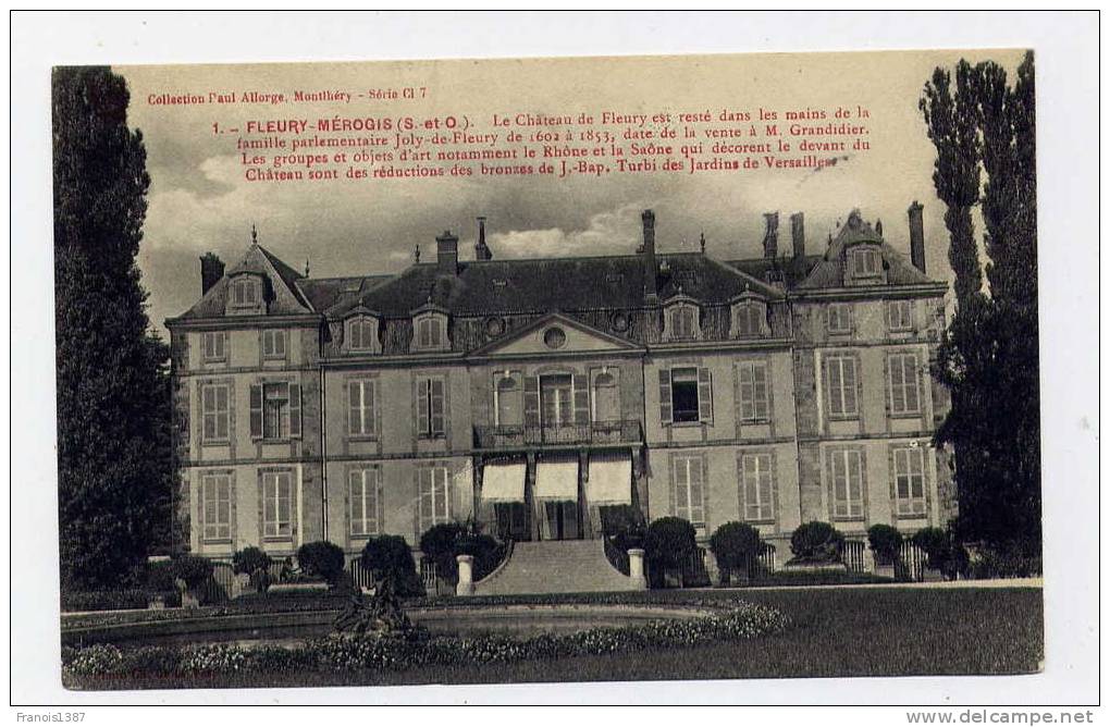 Ref 173 - FLEURY-MEROGIS -  Le Château De Fleury - Fleury Merogis