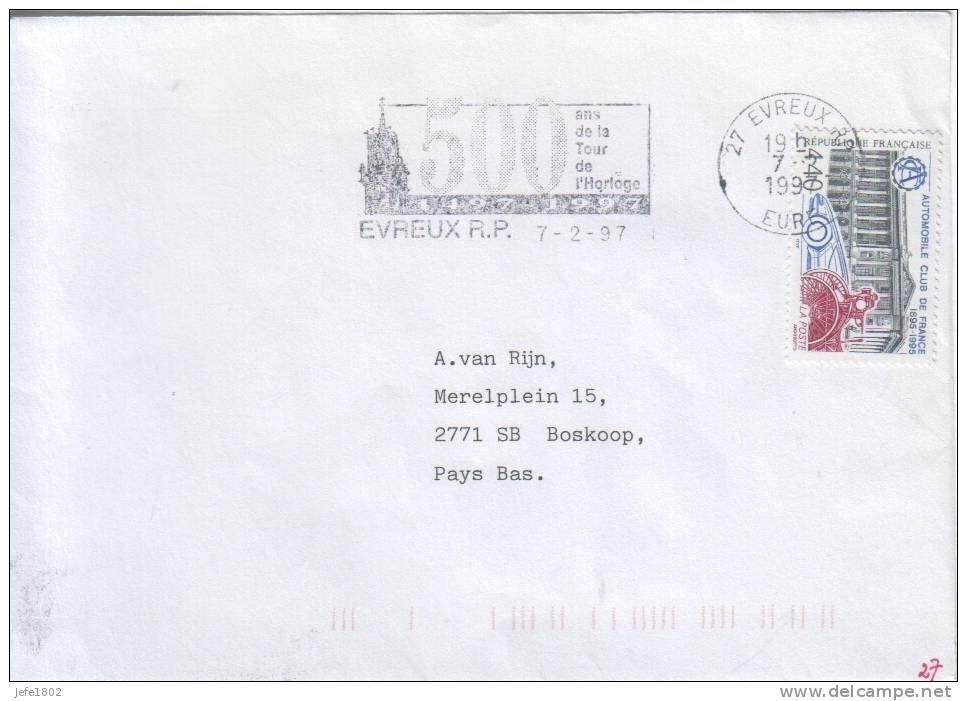 Evreux - 500 Ans De La Tour De L\'HORLOGE 1497-1997 - Autres & Non Classés