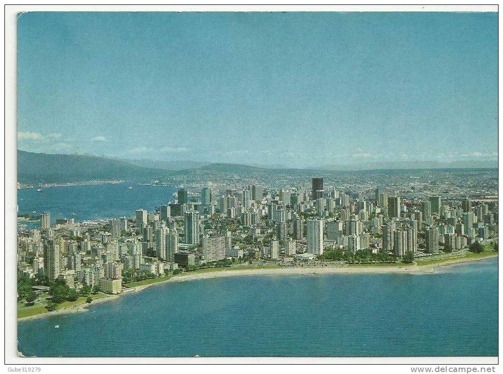 POSTCARD  CANADA- VANCOUVER POSTCARD FLOWN FROM VANCOUVER TO ANDORRA- AERIAL VIEW OF ENGLISH BAY-DATE UNKNOWN - Vancouver