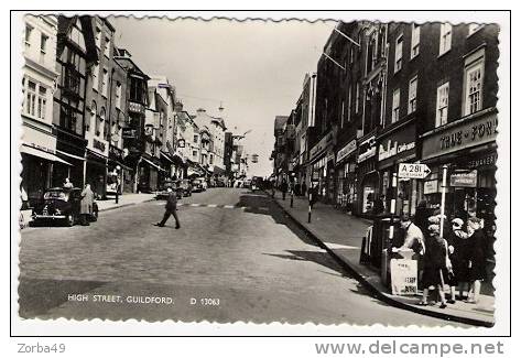 GUILDFORD High Street Animée 1959 - Surrey