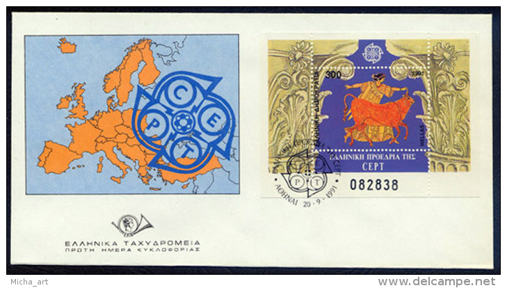 Greece 1991 Greek Presidency M/S FDC - FDC