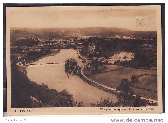 ARDENNES - Fumay - Vue Panoramique Sur La Meuse Et La Ville - Fumay