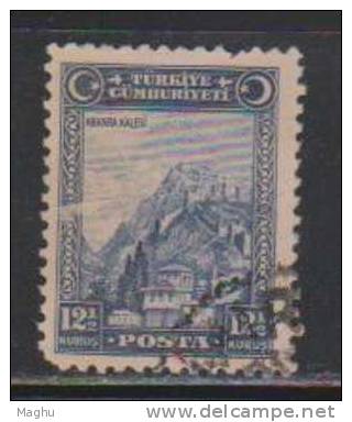 Turkey 1929 Used, 12 1/2 Blue - Usati