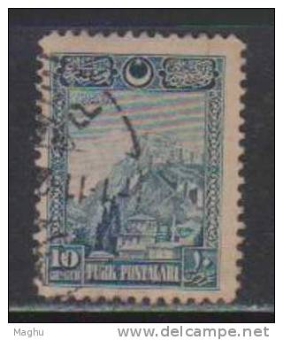 Turkey 1926 Used, 10g Blue - Used Stamps