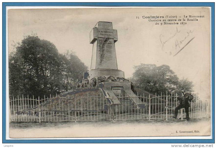 45 - COULMIERS --   Le Monument  - N° 23 - Coulmiers