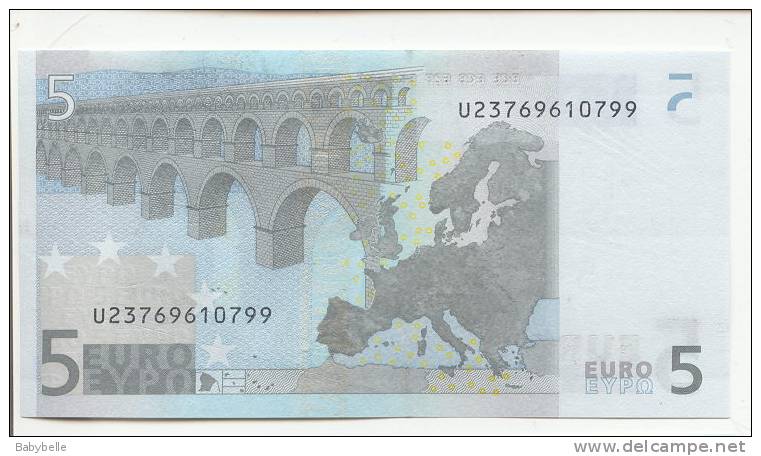 BILLET DE 5 EUROS NEUF IMP L 0 28 C3 CHARGE 76 Des Taches D´encre D´imprimerie - 5 Euro