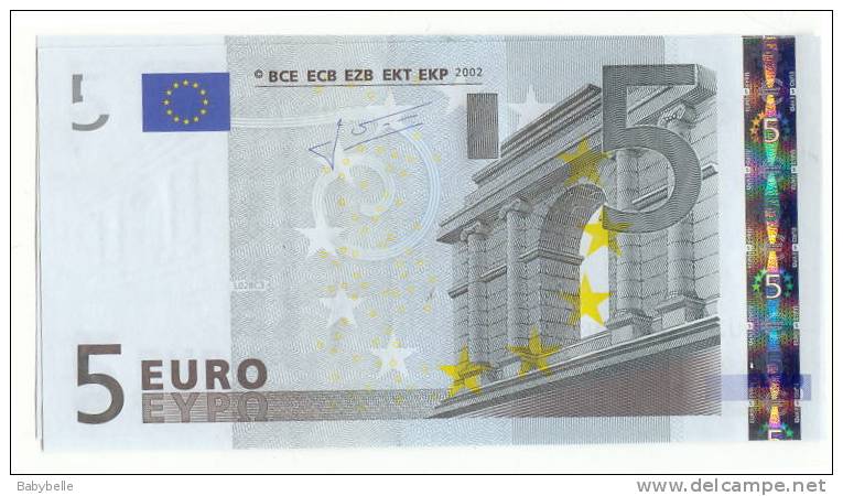 BILLET DE 5 EUROS NEUF IMP L 0 28 C3 CHARGE 76 Des Taches D´encre D´imprimerie - 5 Euro