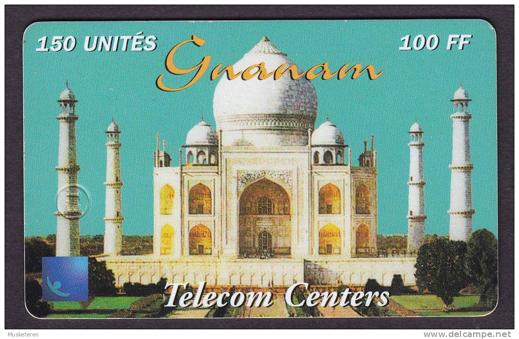 Phonecard Guanam Telecom Centers 150 Unités 100 FF Taj Mahal Used (2 Scans) - Herkunft Unbekannt