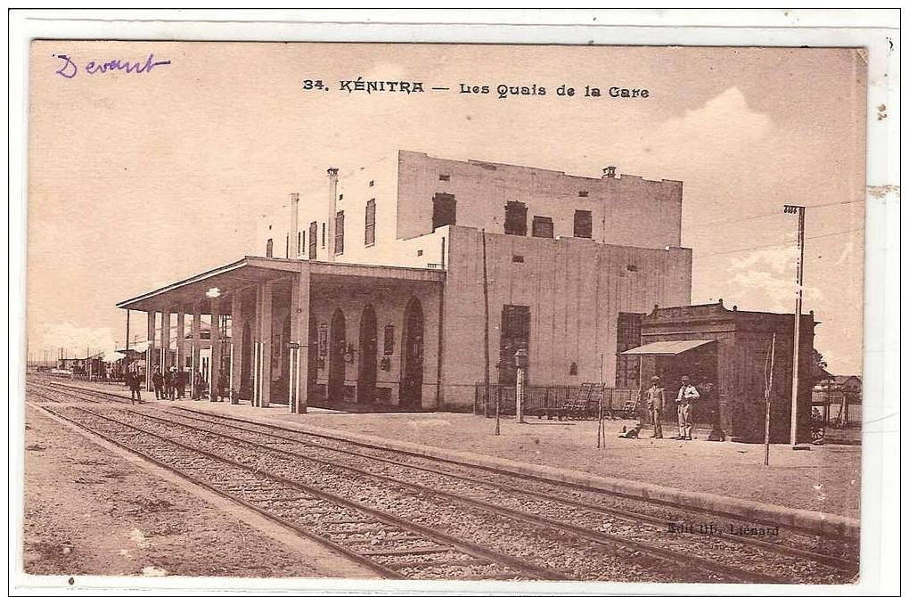 CPA Maroc Kénitra  Les Quais De La Gare  Animation - Otros & Sin Clasificación