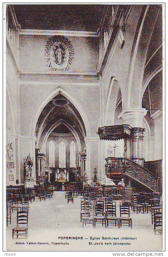 POPERINGHE . EGLISE SAINT JEAN. INTERIEUR. St; JAN'S KERK. - Poperinge