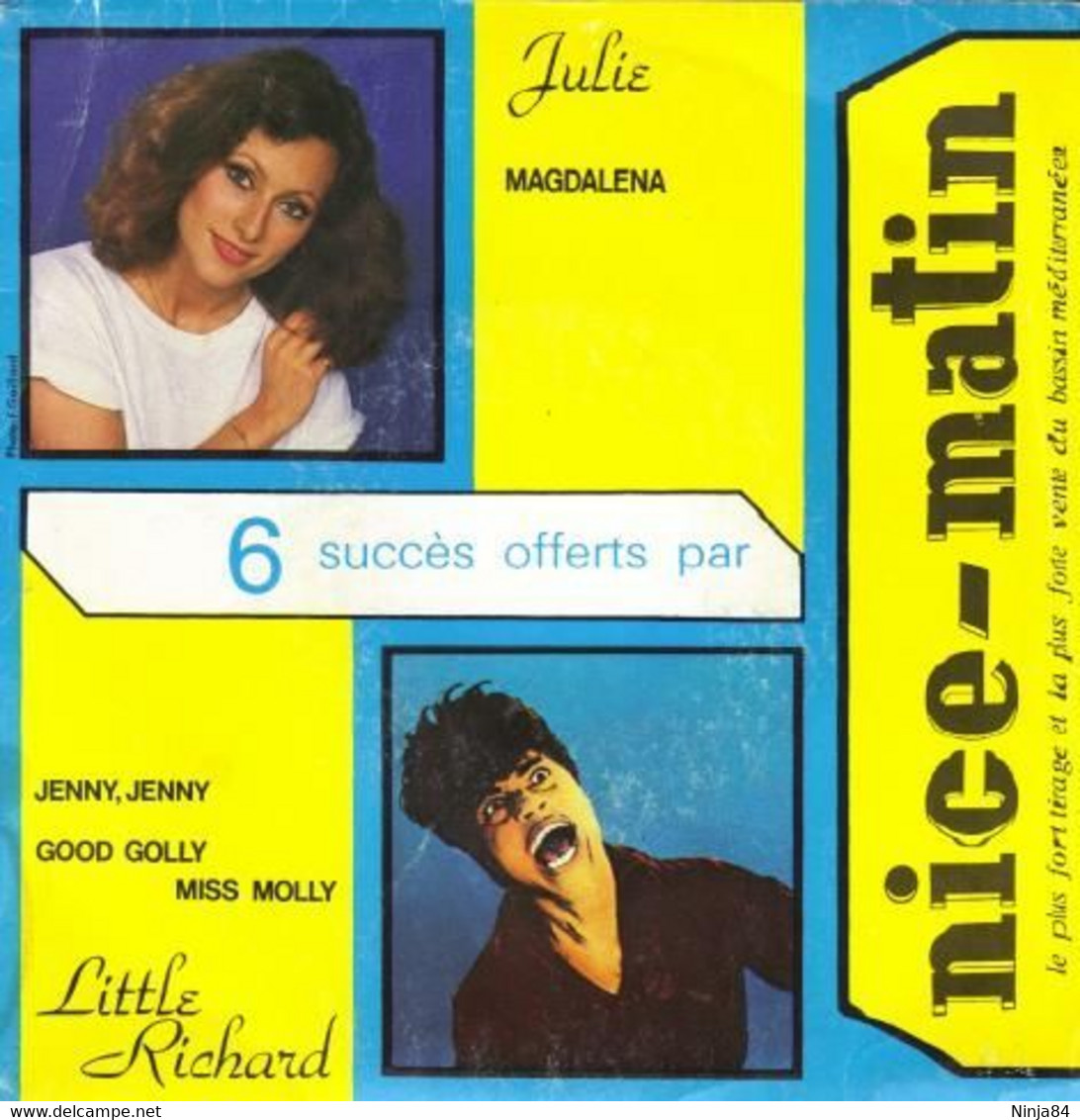 EP 45 RPM (7")  Julie Piétri / Little Richard / Louis Chedid  "  Magdalena  "  Promo - Ediciones De Colección