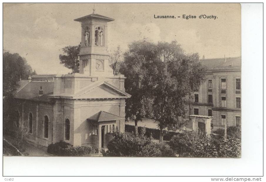Lausanne Eglise D'Ouchy 1909 - Lausanne