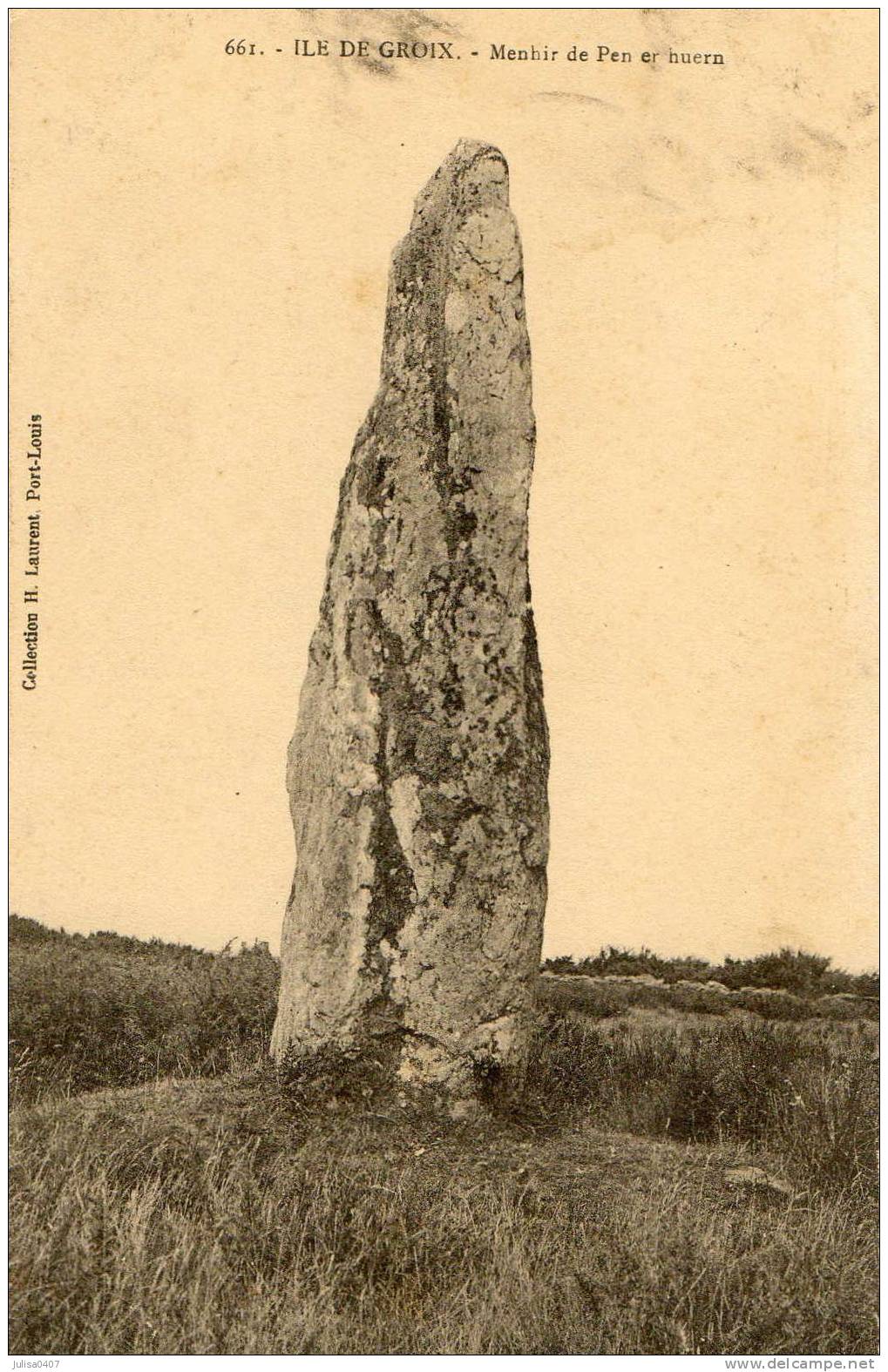 ILE DE GROIX (56) Menhir Dolmen De Pen Er Huern - Groix