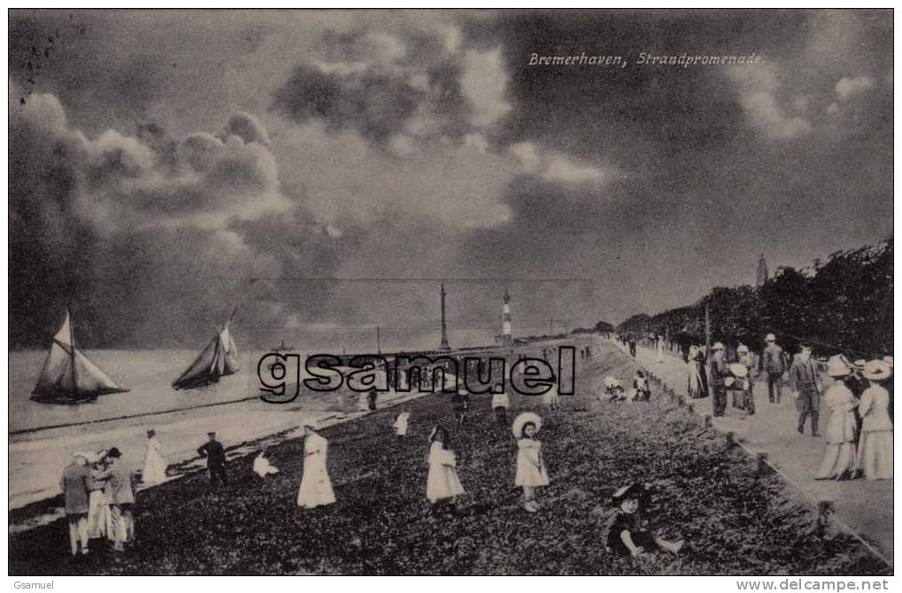 Allemagne : Bremerhaven, Strandpromenade. - (voir Scans Recto-verso). - Bremerhaven