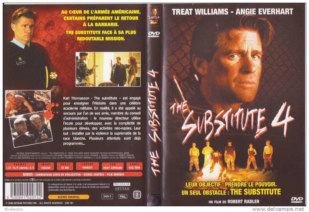 THE SUBSTITUTE 4 - LEUR OBJECTIF PRENDRE LE POUVOIR - DVD - ACTION - Action, Adventure