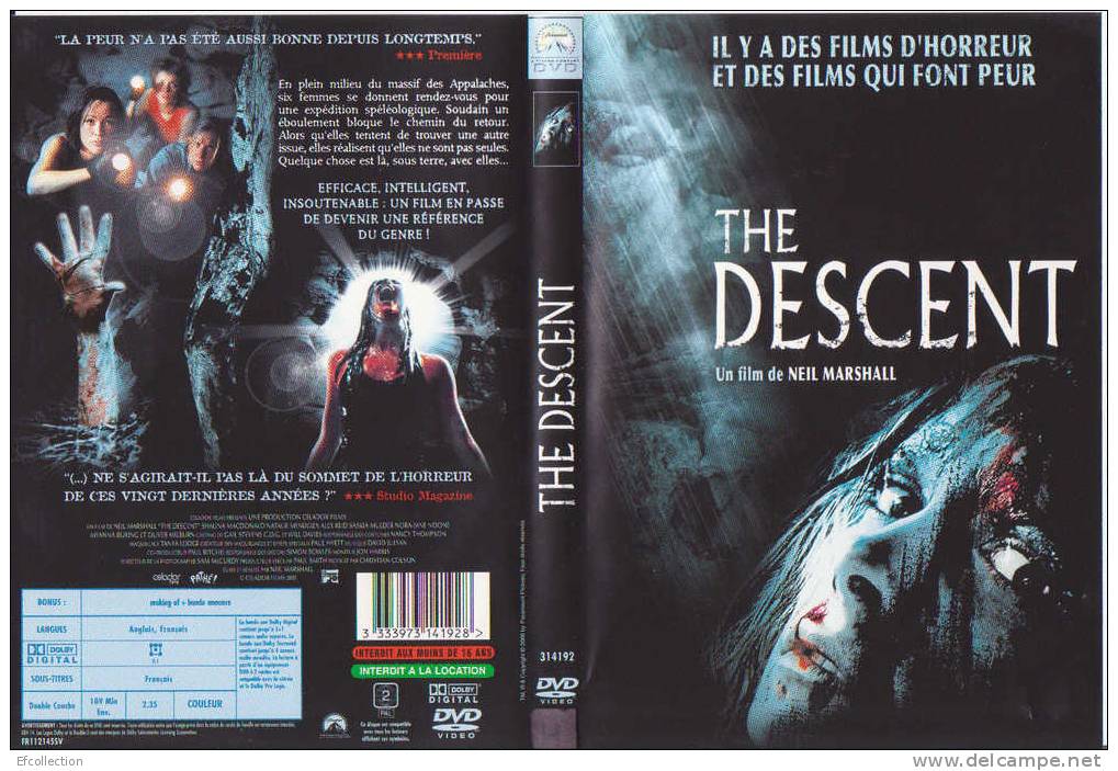 THE DESCENT - SIX FEMMES FACE A L´HORREUR - DVD - HORREUR - Horror