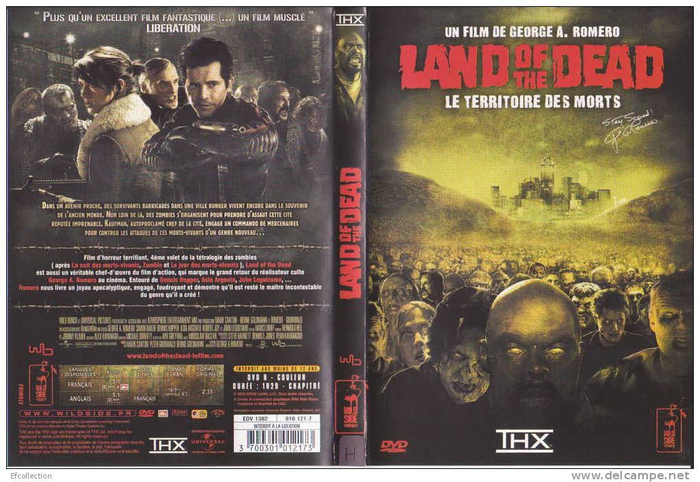 LAND OF THE DEAD - LE TERRITOIRE DES MORTS VIVANTS - ZOMBIE - GEORGES A. ROMERO - DVD - HORREUR - FANTASTIQUE - Horror