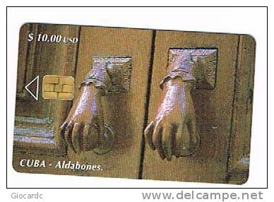 CUBA - ETECSA CHIP  - 2000 OLD BRASS KNOCKERS            - USED  -  RIF. 2705 - Kuba