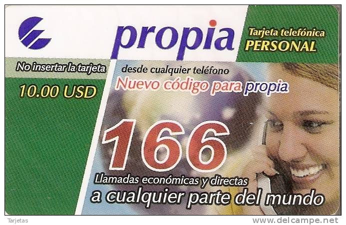 PRD-006 TARJETA DE CUBA PROPIA DE $10 NUEVO SERVICIO 166  NUEVA-MINT - Cuba