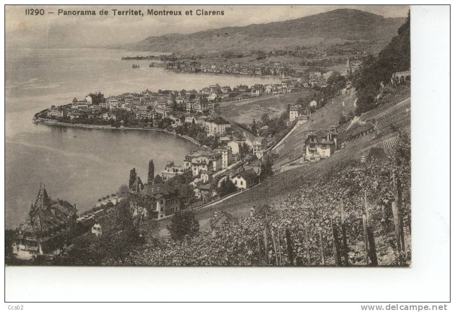 Panorama De Territet Montreux Et Clarens - Montreux