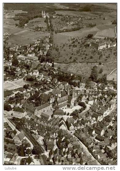 Ellwangen / Jagst - Flugaufnahme    Ca. 1950 - Ellwangen