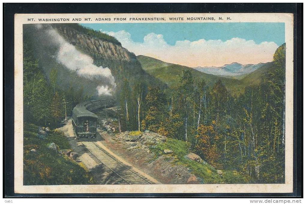 MT. Washington And MT. Adams From Frankenstein , White Moutains, N. H. - Andere & Zonder Classificatie