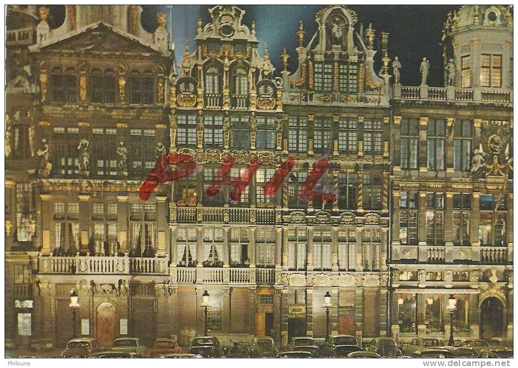 Bruxelles - Grand´Place - Les Maisons Des Corporations, La Nuit, Ref 1104-326 - Bruxelles La Nuit