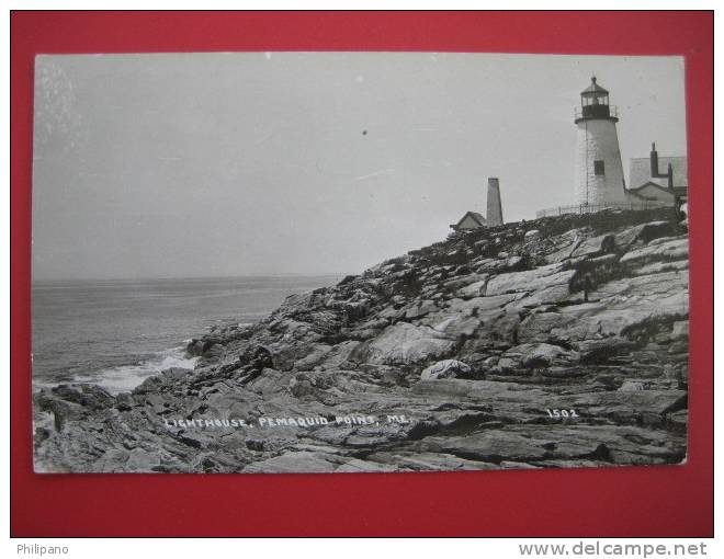 Real Photo--- Lightouse ----Pemaquid Point Me    1947 Cancel---====ref 157 - Autres & Non Classés