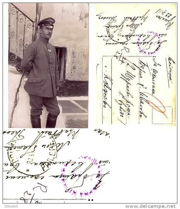 Bulgaria Bulgarie Bulgarien Bulgarije  1918 Postal Card - MILITARY POSTAL Censor Cachet  ( PRILEP-makedonia) - Lettres & Documents