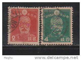 Japan 1937 Used, 2 Values, - Oblitérés