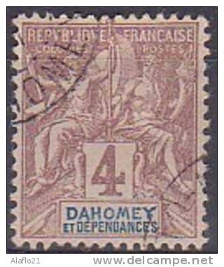 £2 - DAHOMEY -  N° 8 - OBLITERE - TRES BIEN CENTRE - Andere & Zonder Classificatie