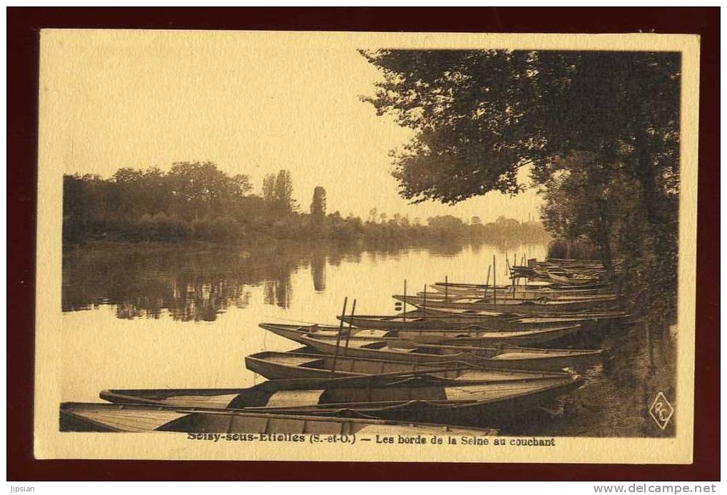 Cpa Du 91 Soisy Sous Etiolles Les Bords De La Seine Au Couchant    ABE54 - Autres & Non Classés