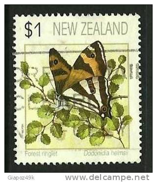 ● NEW ZEALAND - 1991 - FARFALLE - N. 1152 Usato - Cat. ? €  - Lotto 101 - Gebruikt