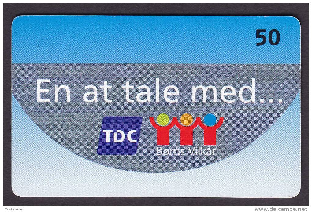 Denmark Phonecard En At Tale Med .. Børns Vikår Childrens Aid 50 Kr Tele Danmark Used 2003 (2 Scans) - Dänemark