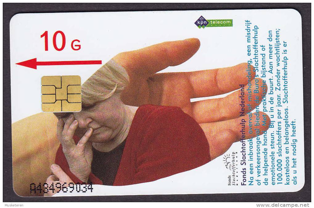 Netherlands Phonecard Burgers Die Andere Burgers Bijstaan People Helping Other People Faces & Hand 10 G Used (2 Scans) - öffentlich