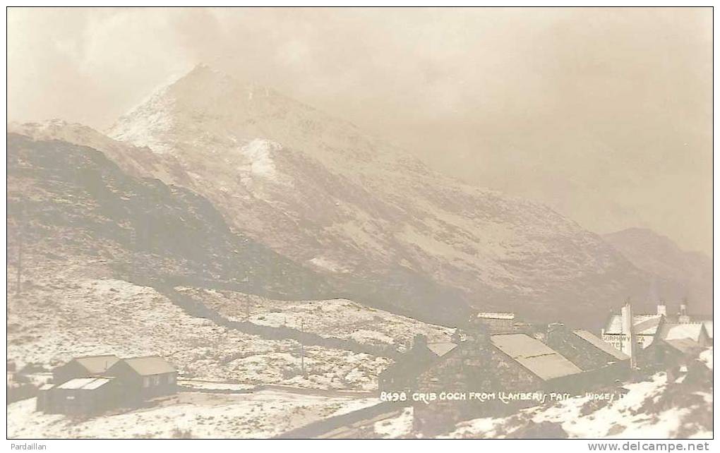 PAYS DE GALLES.  CARTE PHOTO. GRIB GOCH FROM  LLANBERIS PASS. JUDGES Ttd.  BEAU PLAN. - Zu Identifizieren