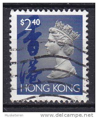 Hong Kong 1993 Mi. 704 I X   2.40 $ Queen Elizabeth II. - Oblitérés