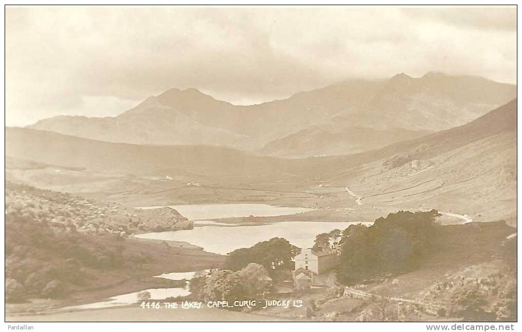 PAYS DE GALLES.  CARTE PHOTO.   THE LAKES CAPEL CURIG.  JUDGES Ttd.  BEAU PLAN. - Municipios Desconocidos