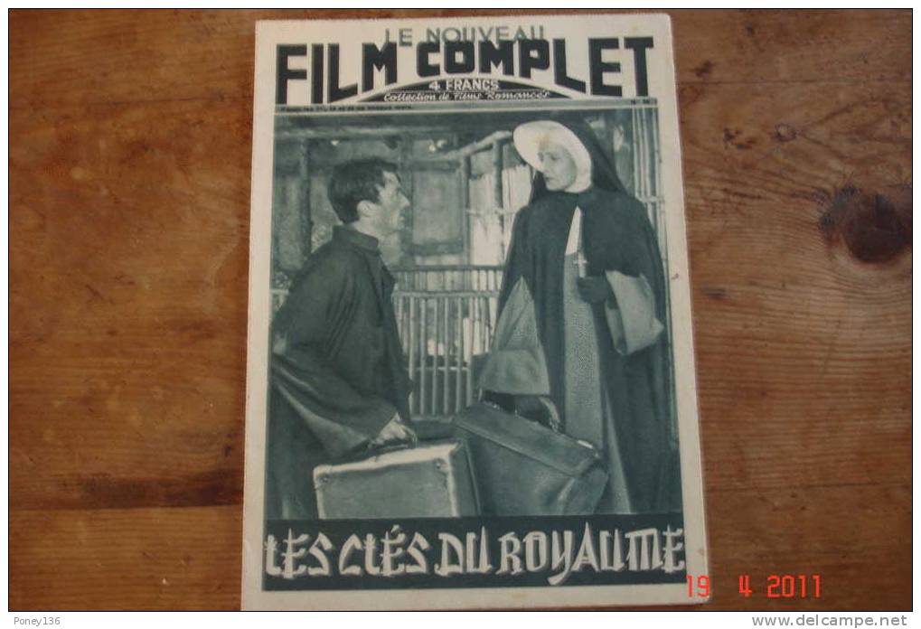 "les Clés Du Royaume",Gregory Peck,le Nouveau Film Complet,collectionde Films Romancés ,trimensuel - Cinéma/Télévision