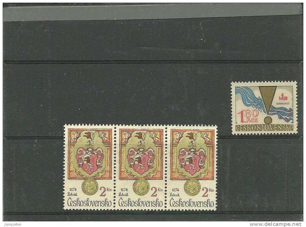 Timbres De Tchecoslovaquie Neufs Sans Gomme, MINT NEVER HINGED, NO GUM - Nuevos