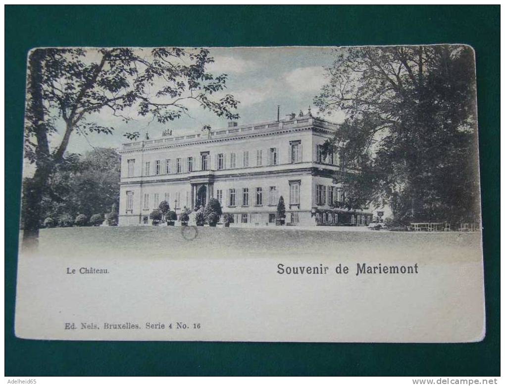 Précurseur Nels Serie 4 N° 16 Souvenir De Mariemont, Le Chateau - Morlanwelz