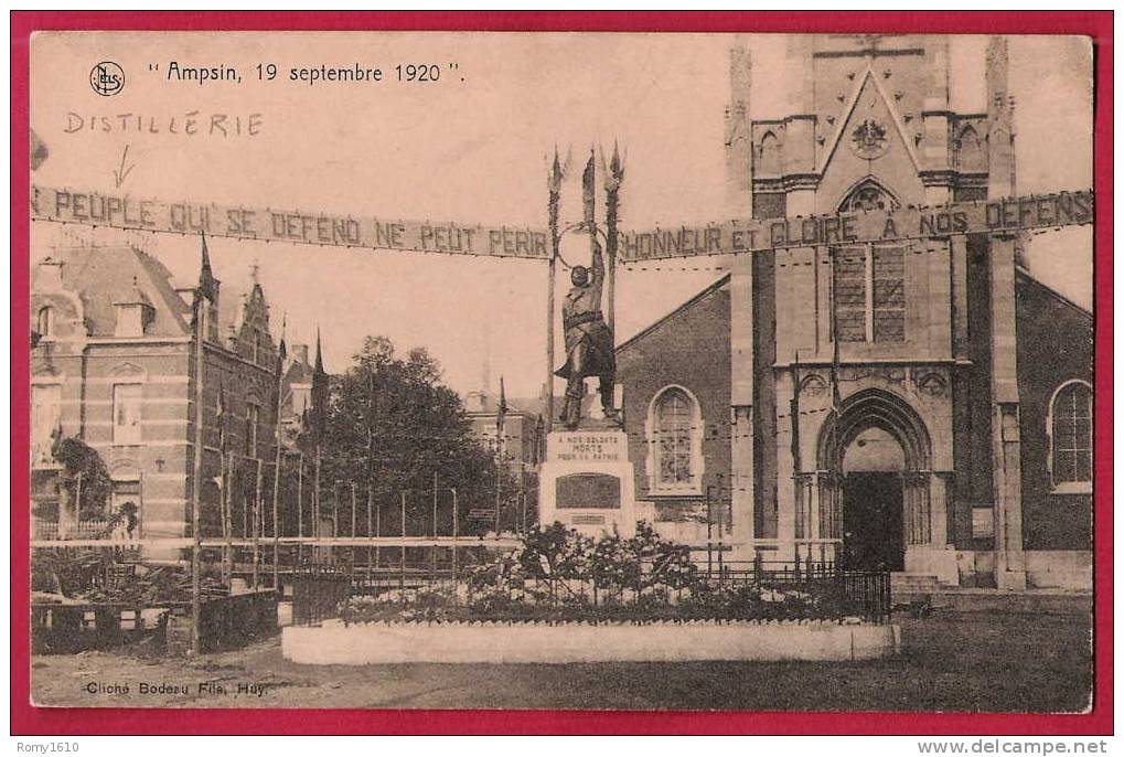 Ampsin.- Eglise, Distillerie, Monument Aux Morts. - Amay