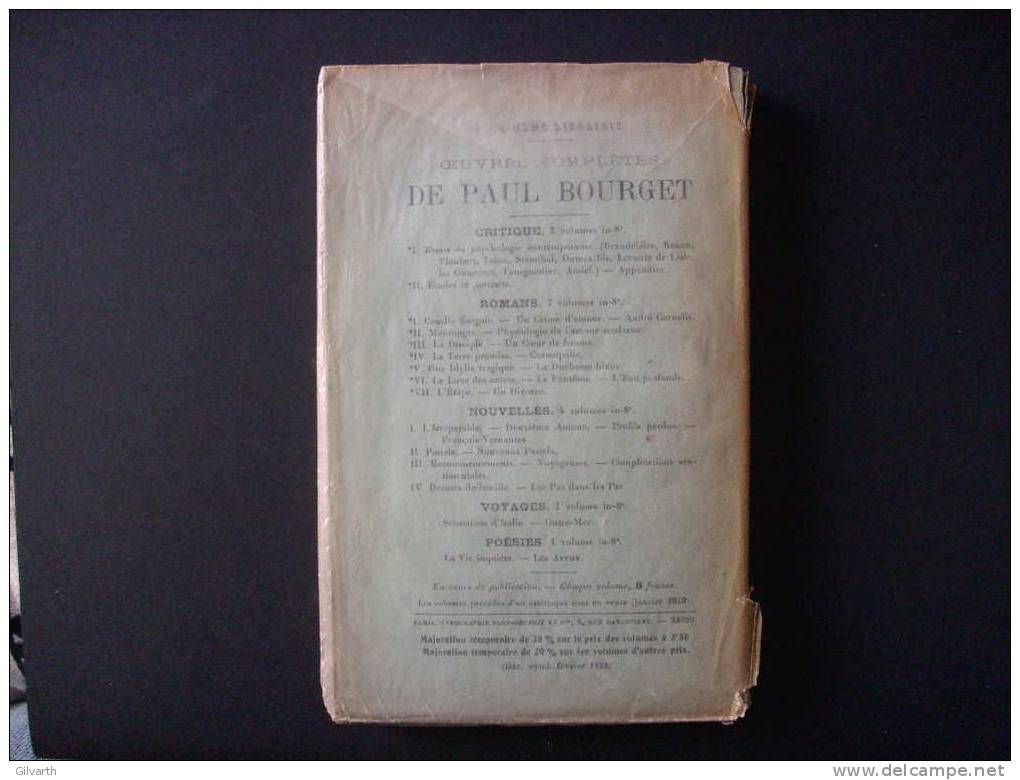 PAUL BOURGET De L'académie Française - Le Justicier Et Autres Nouvelles - 1901-1940