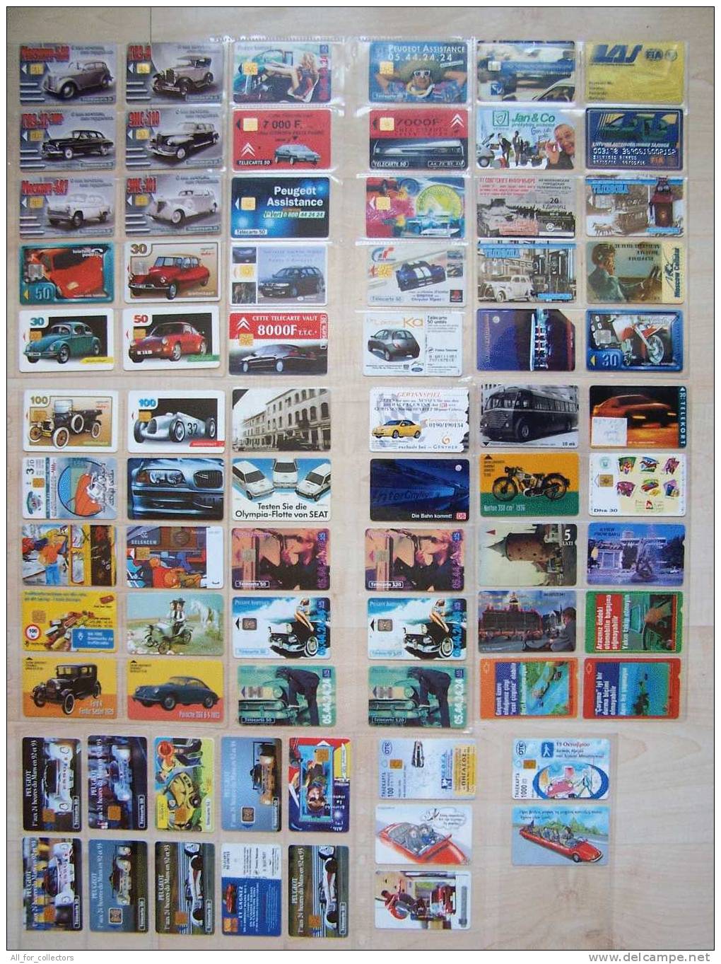 Nice COLLECTION Sammlung Of 74 AUTOMOBILES & TRANSPORT Cards Cartes Karten. CARS AUTO Voiture KFZ Motorbikes - Collections