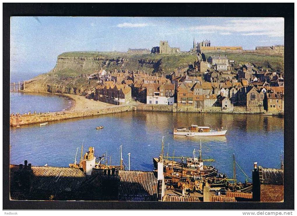 RB 709 - J. Arthur Dixon 1961 Postcard - East Cliff & Old Town Whitby Yorkshire - Whitby