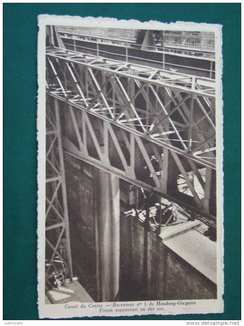 Houdeng-Gœgnies Canal Du Centre Ascenseur N° 1 Piston Supportant Un Des Sas Ed. Rene Falise La Louvière - La Louvière